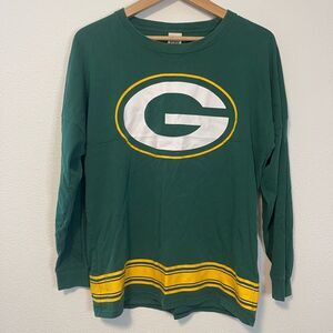 Y2K VS PINK Green Bay Packers Long Sleeve Shirt Size Small